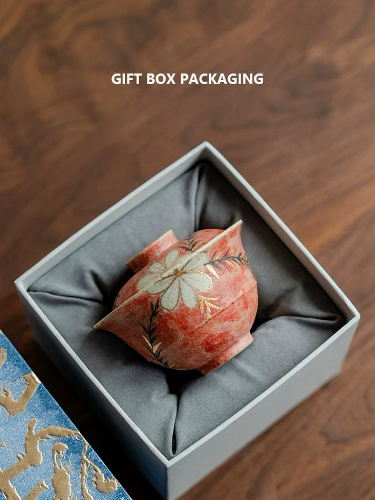 Pomegranate Flame Tea Bowl