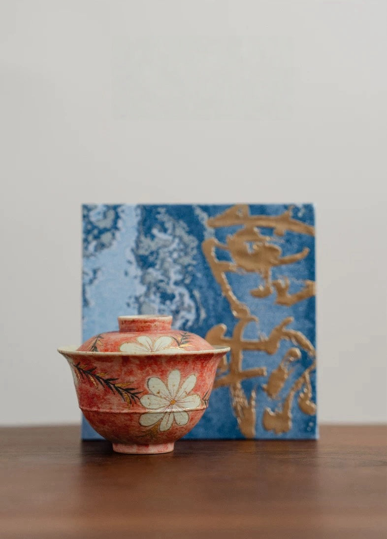 Pomegranate Flame Tea Bowl